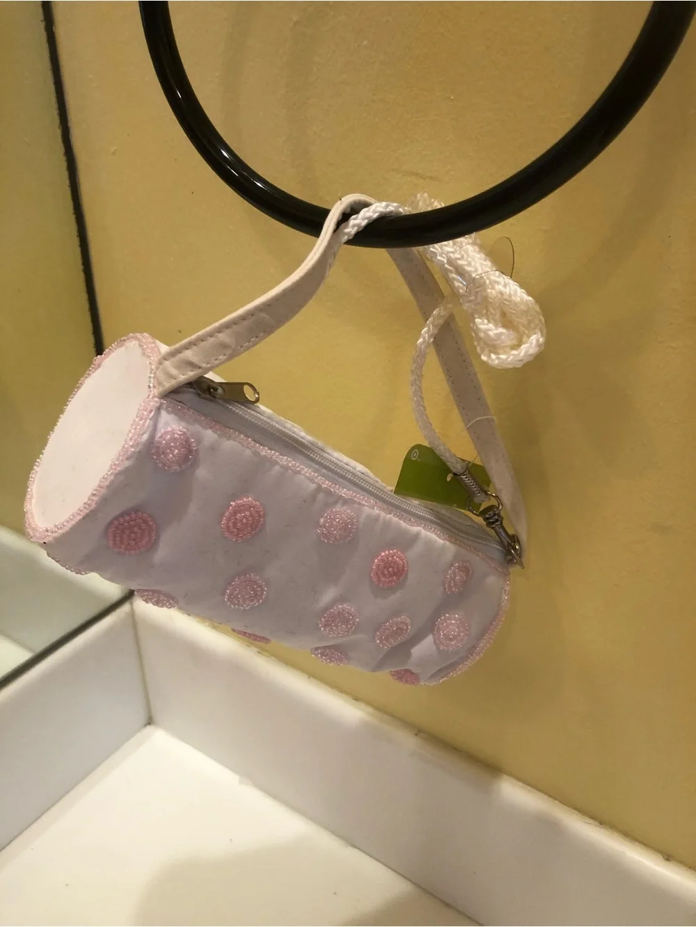 New Little Girl's Barrel Shaped Embellished Purse